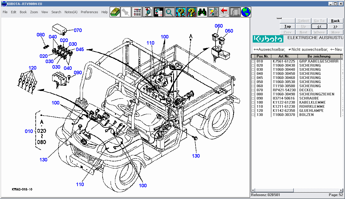 Kubota, Spare parts catalog for Kubota tractors, Kubota Construction