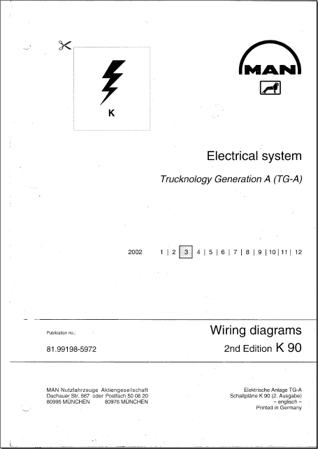 MAN TG-A Electrical System, PDF, wiring diagrams for Man TG-A