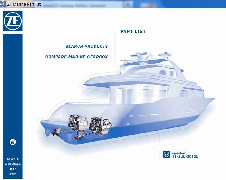 ZF Marine Gearbox 2017, spare parts catalog identification for marine gearboxes., ZF Marine