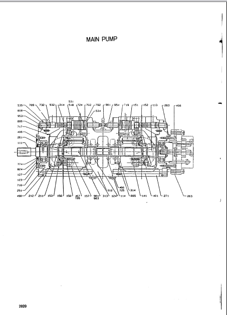 Hyundai Robex 1300 model, spare parts catalog and circuit
