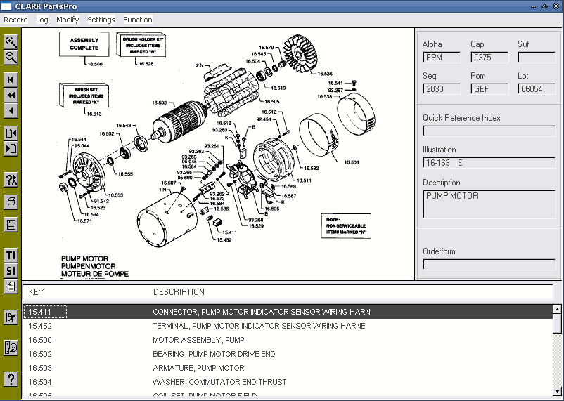 Clark ForkLift 2024 (PartsPro), The electronic spare parts catalogue