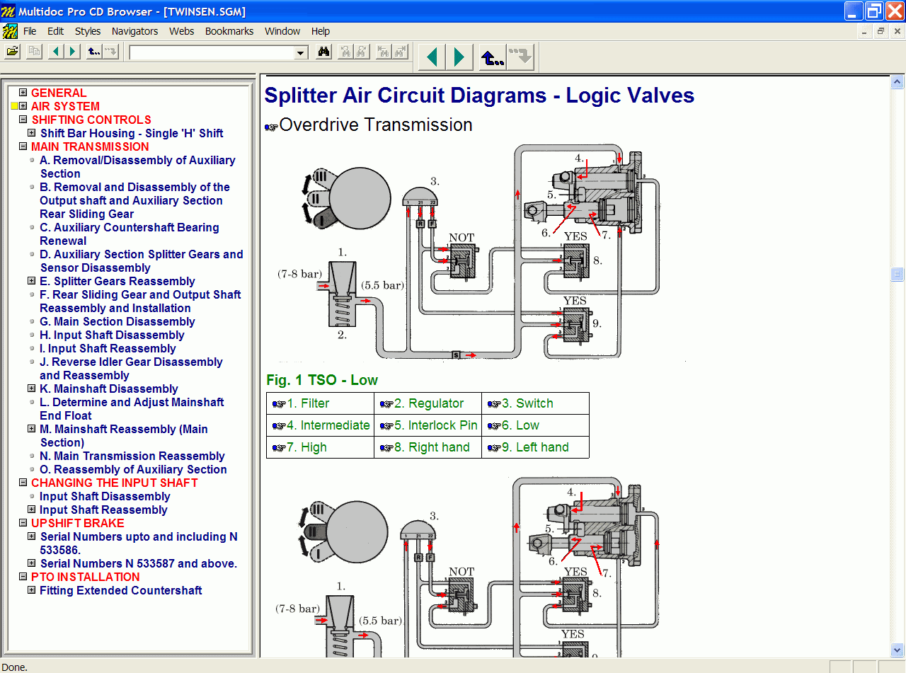 Eaton, transmissions service manuals. Spare Parts Catalogs EPC