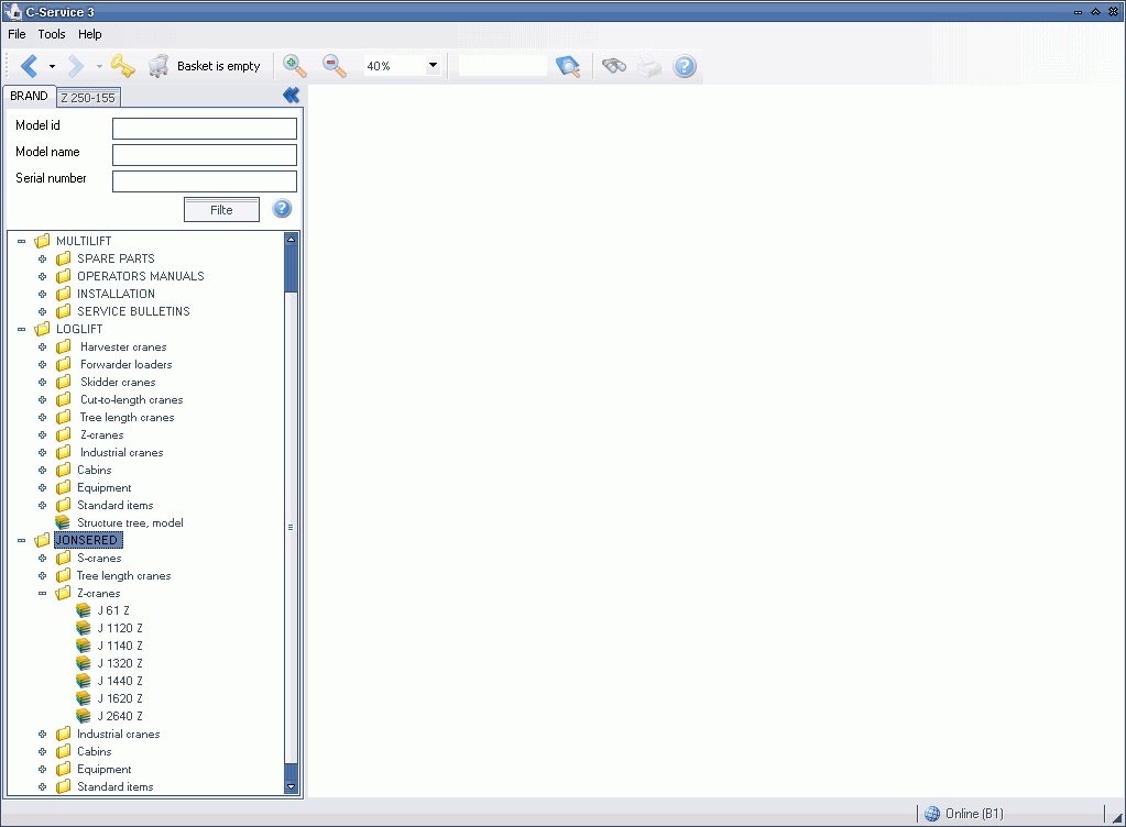 HIAB, spare parts catalogs and service manuals for HIAB, ZEPRO, MOFFETT, MULTILIFT, LOGLIFT