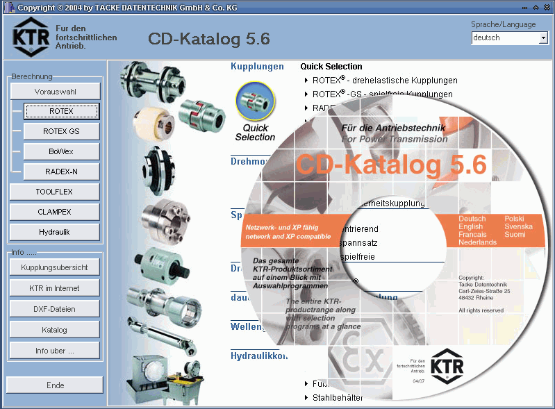 KTR, spare parts catalog of Couplings, Hydraulic Components, Torque