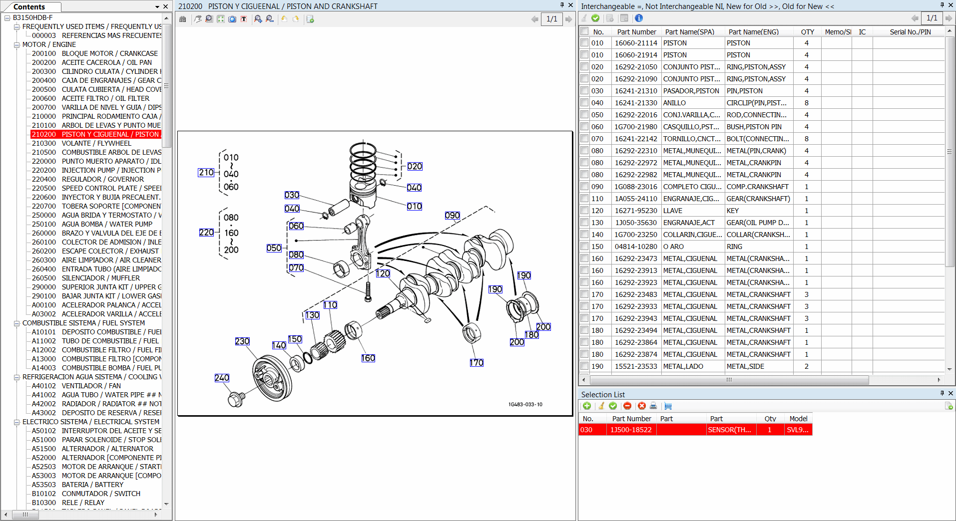 Kubota KES PO, Spare parts catalog for Kubota Kubota tractors, Kubota
