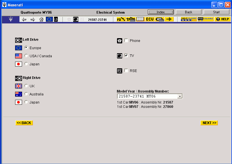 Maserati Quattroporte MY06, spare parts catalogue, service manual