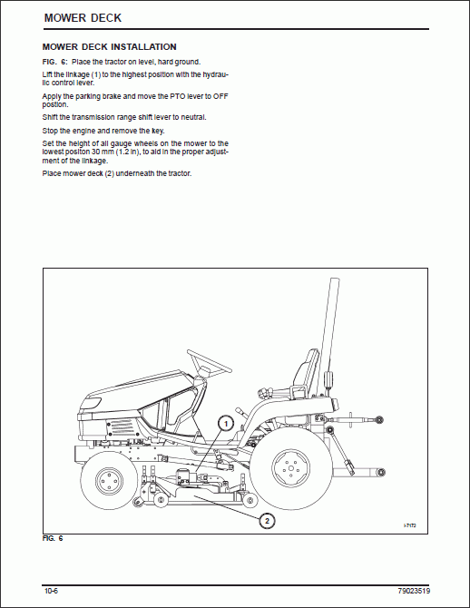Massey Ferguson Compact Tractors GC2300 series, Service Manual