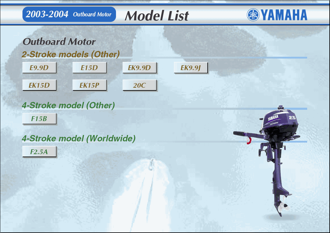 Yamaha Outboard Motors & Watercraft Repair 20032004, Outboard Motors