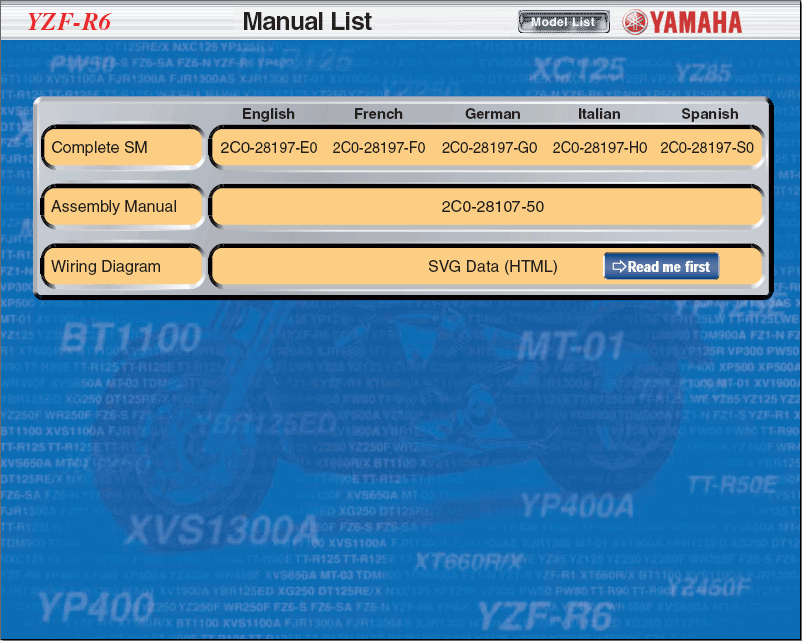 Yamaha Repair Manuals 2007 300600cc, motorcycles repair manuals FZ6