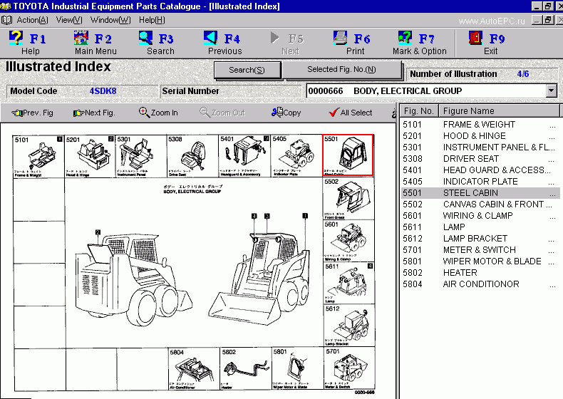 Toyota Industrial Equipment v2.13, original spare parts catalog for