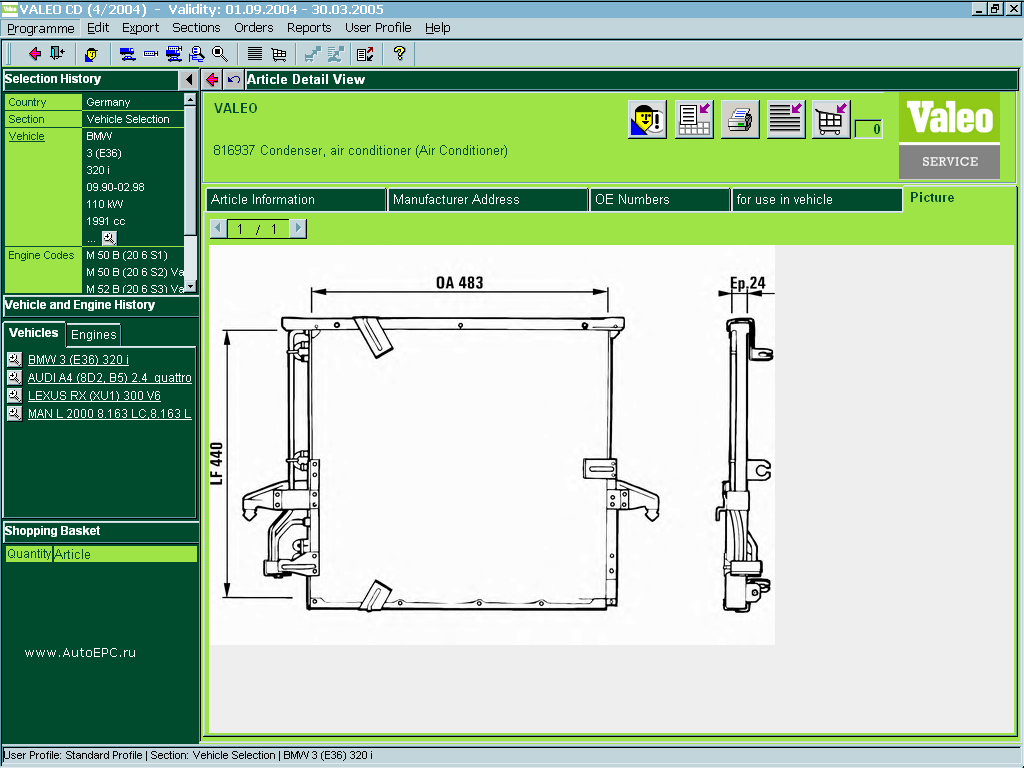 Valeo, Details of clutch, window wipers, radiators, the climate