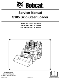 Bobcat Loaders Skid-Steer, All-Wheel Steer, Service ... bobcat s205 wiring diagram 