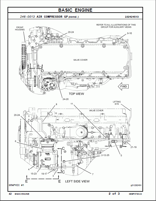 Caterpillar C13 Onhighway Engine, Spare parts catalog for Caterpillar