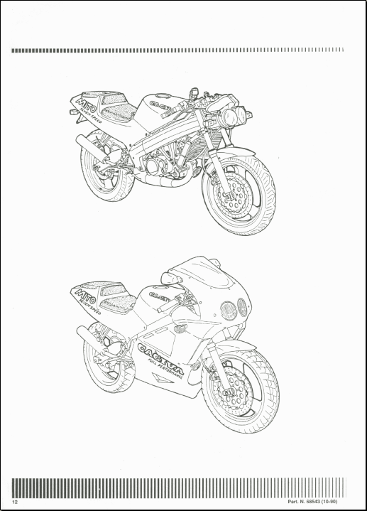 Cagiva Mito 125, Repair Manual Spare Parts Catalogs EPC, Service