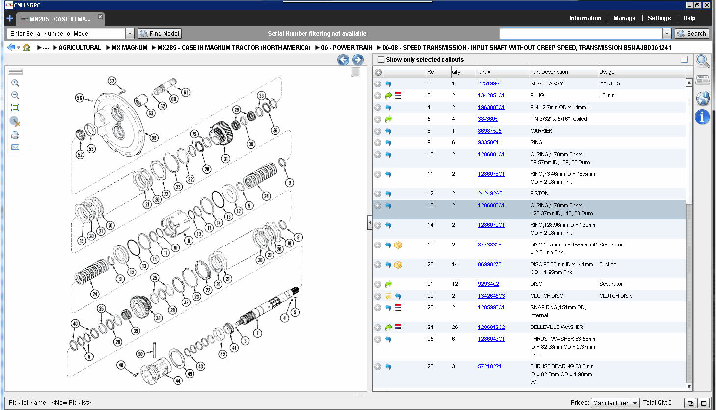 Case Agriculture Europe 2021, spare parts catalog for CASE agriculture