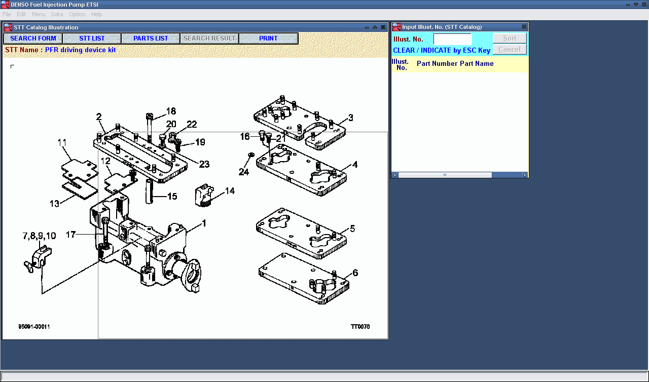 Denso 2015, 5.06, electronic spare parts catalog Fuel Injection Pump