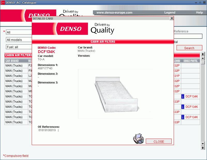 Denso A/C Components Catalog, spare parts catalog, Denso A/C Components