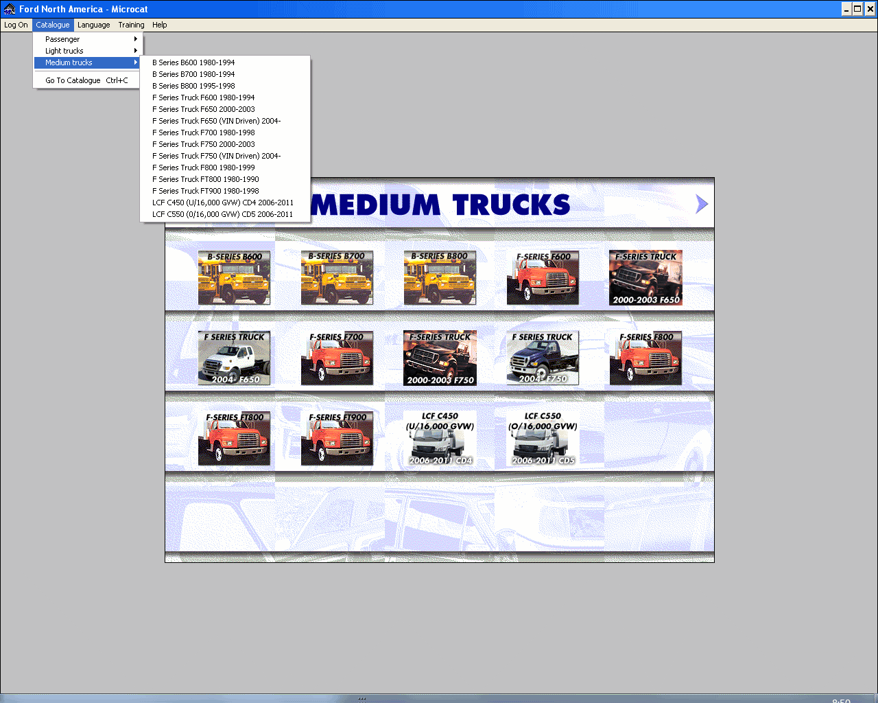 Ford Usa Mcat 2023, spare parts catalog identification for Ford Cars