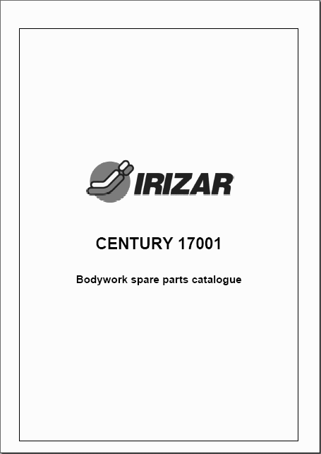 IRIZAR, Bodywork spare parts catalogue, IRIZAR CENTURY