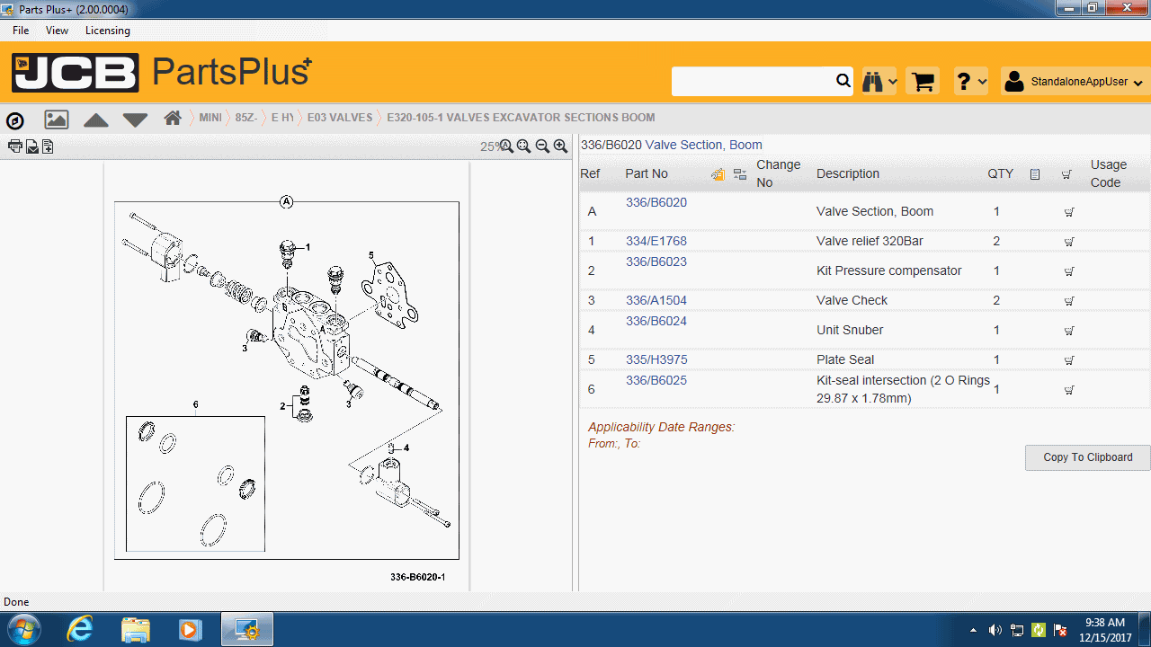JCB Service Parts Pro 2017 + Service Manual 2017, 2.02, JCB full spare