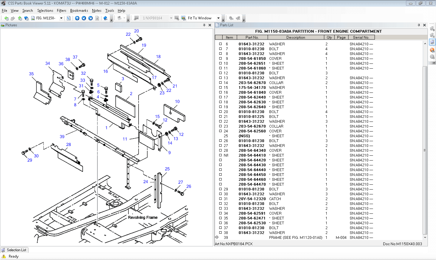 Komatsu Construction, original spare parts catalog for Komatsu Crawler