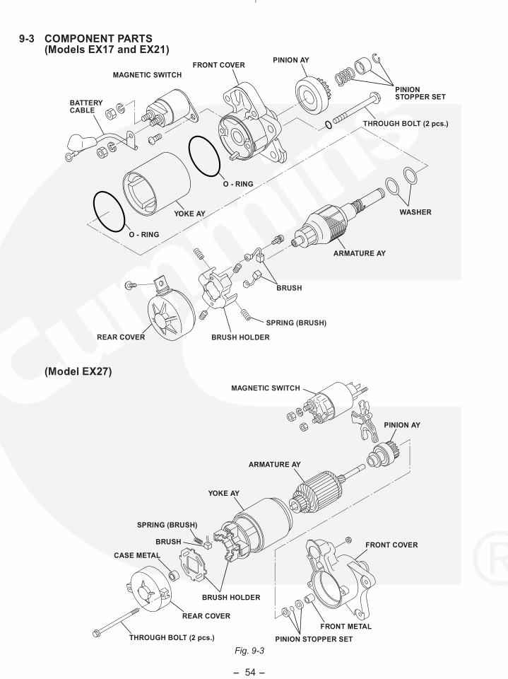 Robin Subaru Engines Service Manual EX13, 17, 21, 27