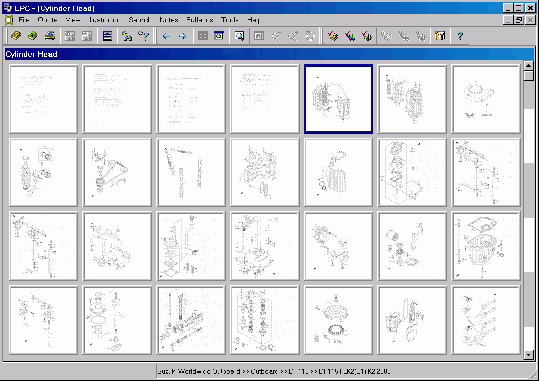 Suzuki OutBoard 2011, PartsManager Pro, catalogue contains the