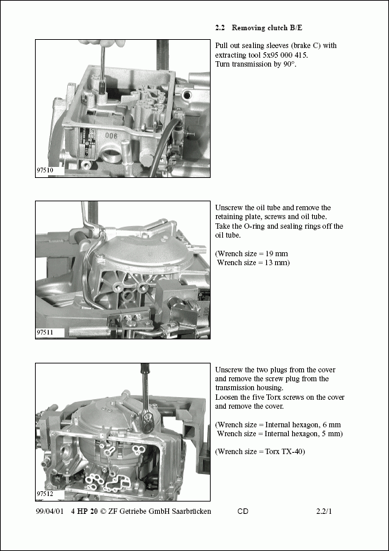 ZF 5HP19 / 5HP19 FL/A, repair manual 5 HP 19 / 5 HP 19 FL/A Spare Parts