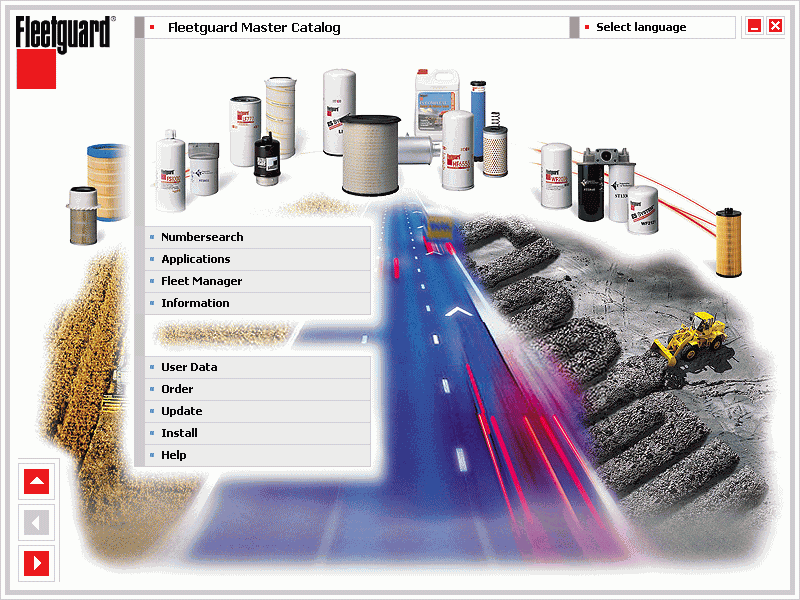 Fleetguard, filters spare parts catalog, Fleet Guard Filters Spare