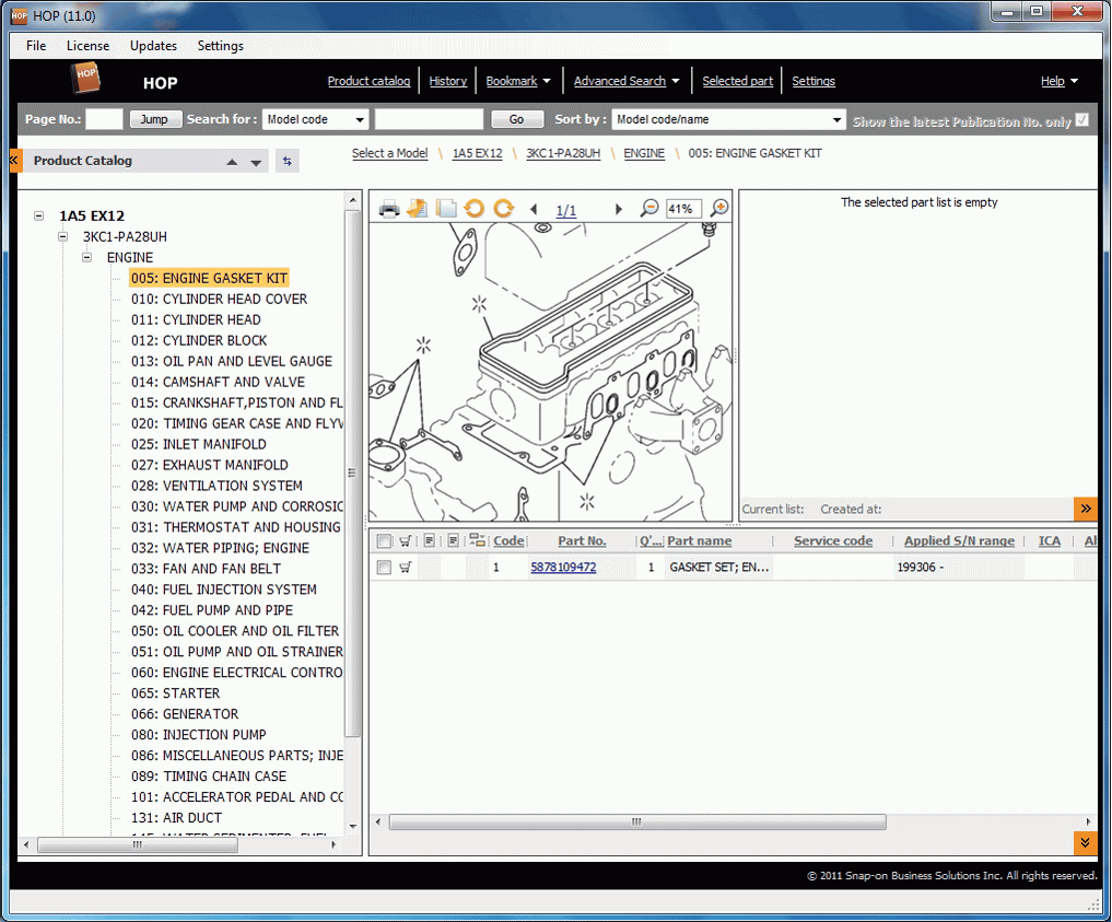 Hitachi HOP 2013, electronic spare parts catalog for all Hitachi