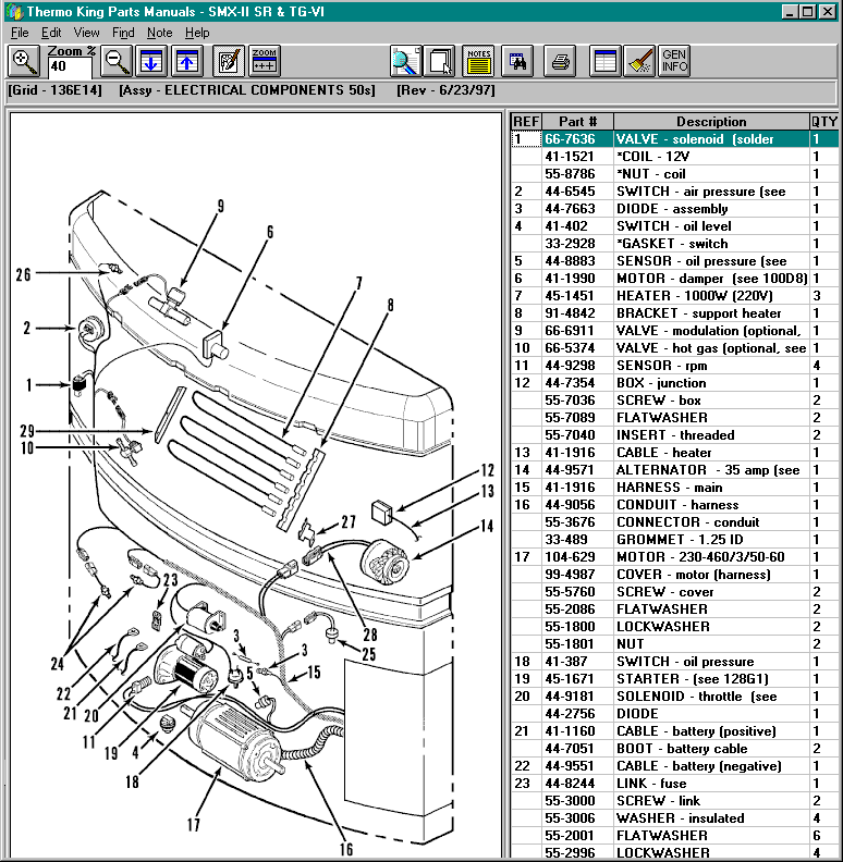 Thermo King, Spare Parts Catalogs EPC, Service Manual,